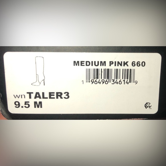 Nine West Taler 3 Medium Pink Boots New - Picture 4 of 5